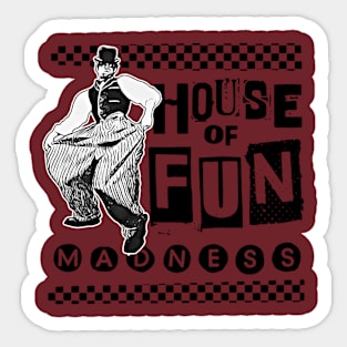 House fun The retro Sticker